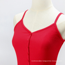 Rib Knit Tank Top Fabric